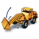 Hatra Tractor Shovel With Movement Icon